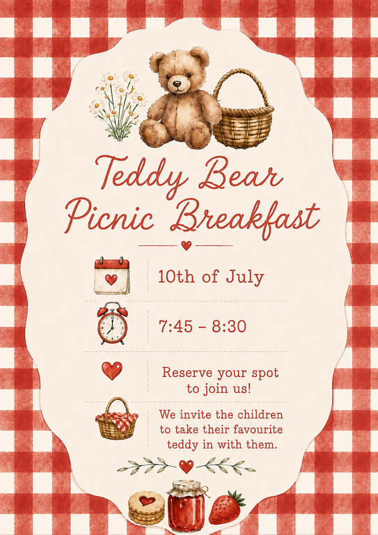 Families Invited to Our Teddy Bear Picnic Breakfast
